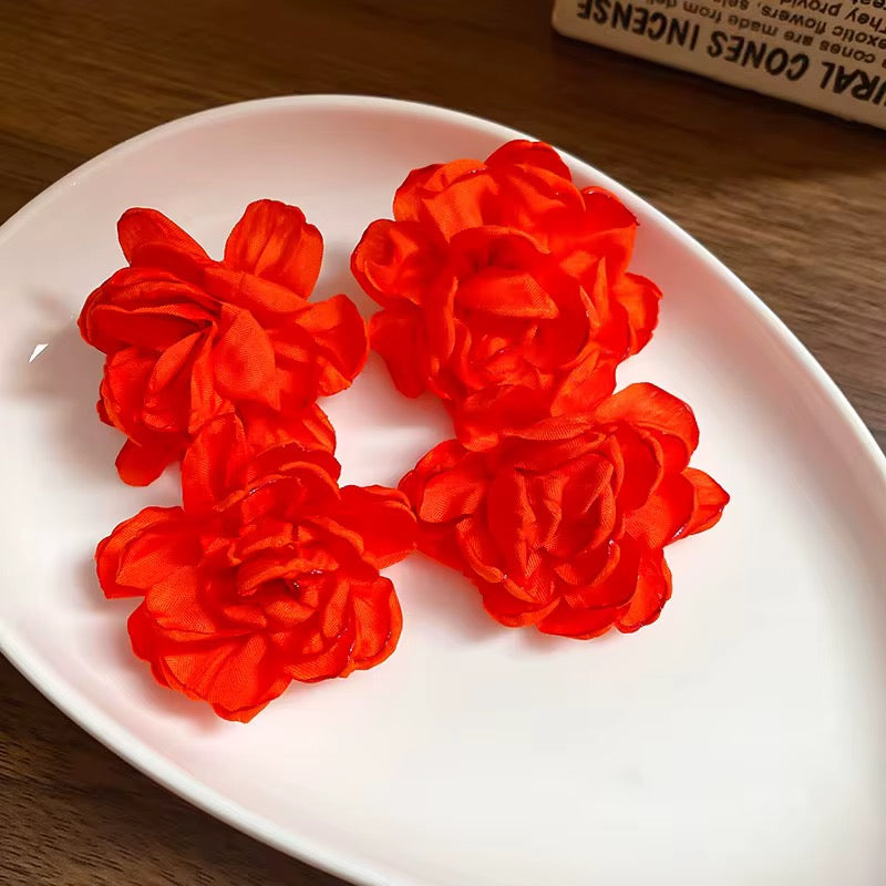 Red Bohemian Earrings