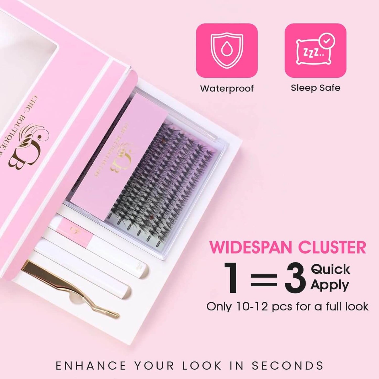 DIY Lash Extension Kit Volume Lash Clusters multi-length