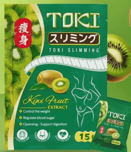 TOKI Candy Detox Kiwi Flavor Weight Loss supplement 15 Pieces