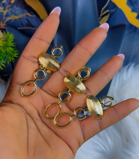 Large Poids Baoule Earrings