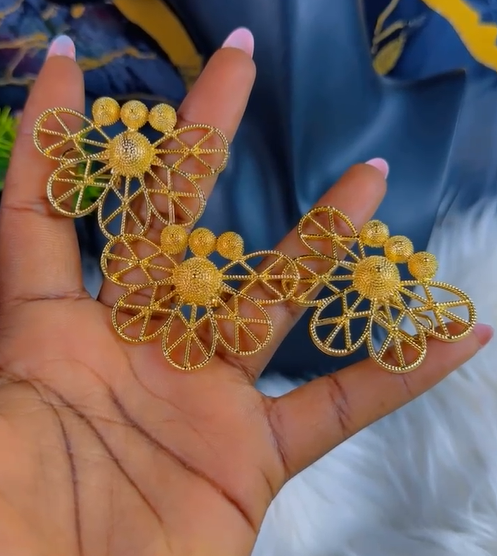 Butterfly Afro Earring set