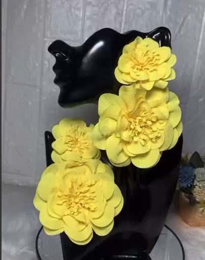 Beach Yellow Flower Earrings